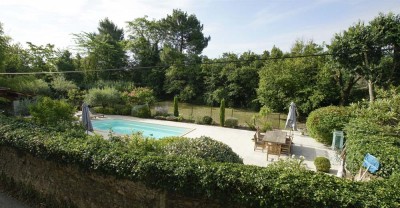  Chateau Melhien tuin met zwembad 