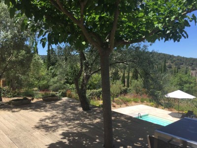  Villa de l Orbieu terras en zwembad (2) 